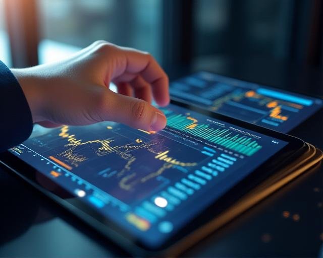 Sophisticated data analysis visualization on a tablet